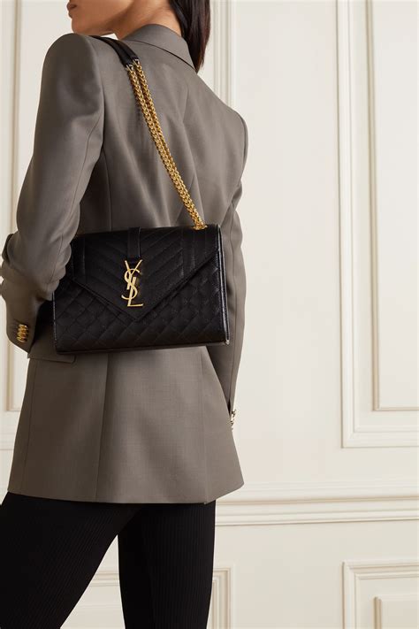 ysl black medium envelope bag